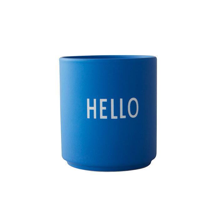 Design Letters - Lieblingsbecher HELLO / cobalt blue