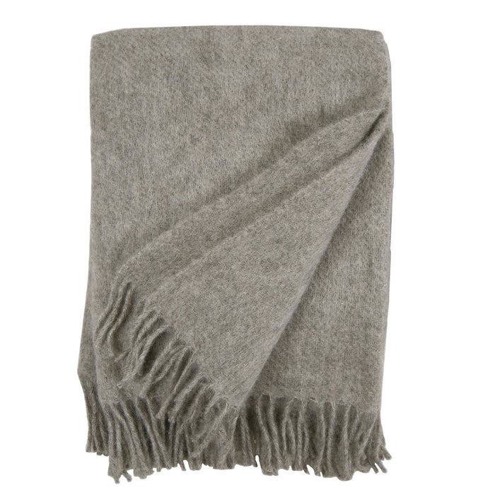 Klippan - Gotland natural grey, woven wool throw