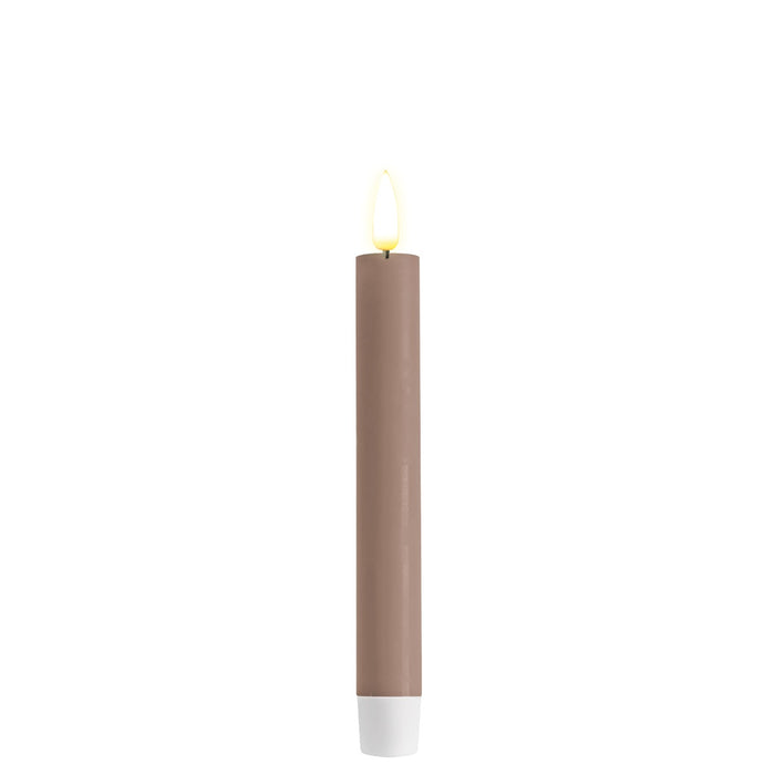 DELUXE Homeart - LED Stabkerze 15cm, rose, 2 Stk.
