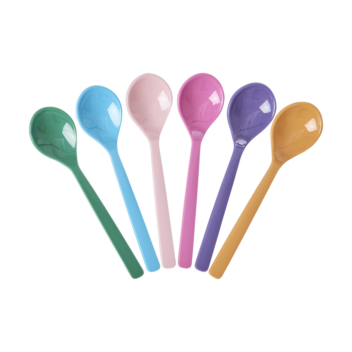 RICE - Melamin Teelöffel - Multi - 6er Pack
