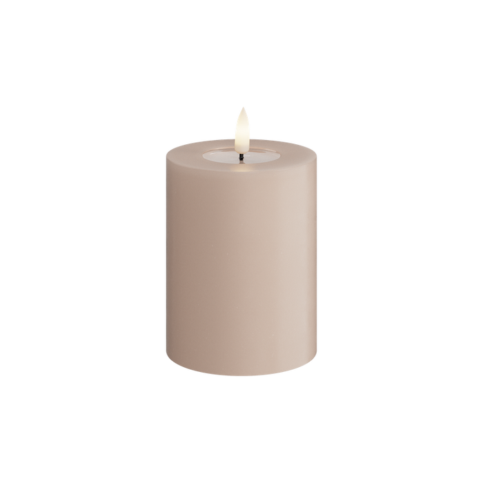 DELUXE Homeart - LED Stumpenkerze, rose, 7,5*10cm