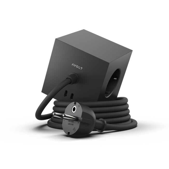 Avolt - Square 1 USB-C & Magnet, Stockholm black