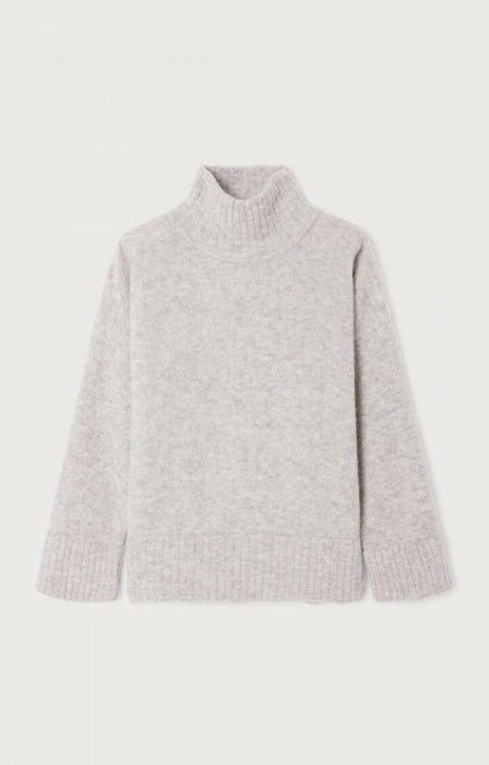 American Vintage - Pullover Stehkragen VITOW, gris clair chine