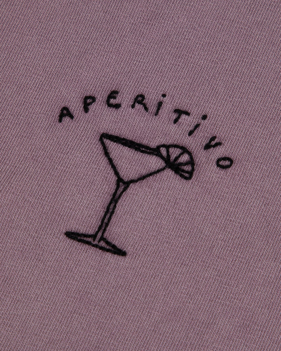 Maison Labiche - T-Shirt "Aperetiv", violet wash