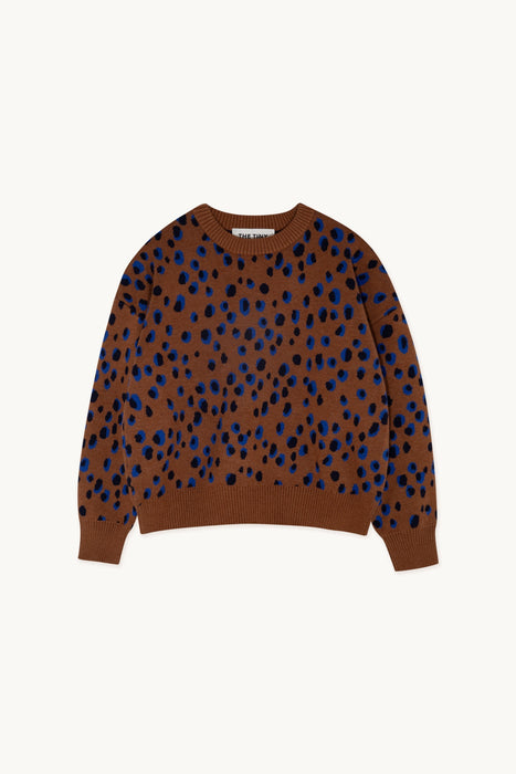 TINYCOTTONS - Luca Animal Pattern Jumper, brown
