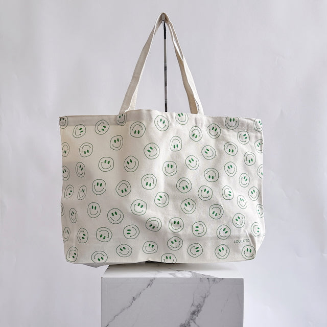 LOU LOTO. - Canvas Shopper, grün