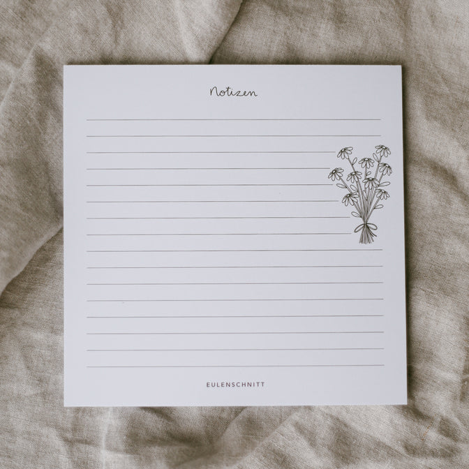 Eulenschnitt - Block "Notizen"
