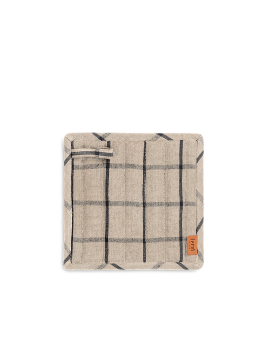 Ferm - Pot Holders, 2er-Set, sand/black