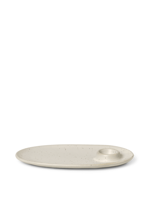 Ferm - Flow Breakfast Plate - Off-White speckle