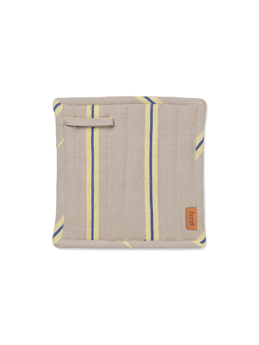 Ferm - Pot Holders, 2er-Set, oyster/lemon/bright blue