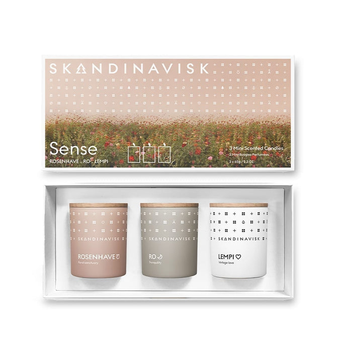 Skandinavisk - Geschenkset - SENSE (Rosenhave, Ro, Lempi) / 3 x 65g