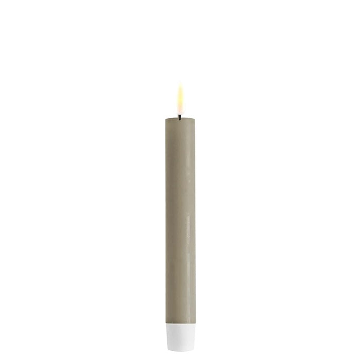 DELUXE Homeart - LED Stabkerze 15cm, sand, 2 Stk.