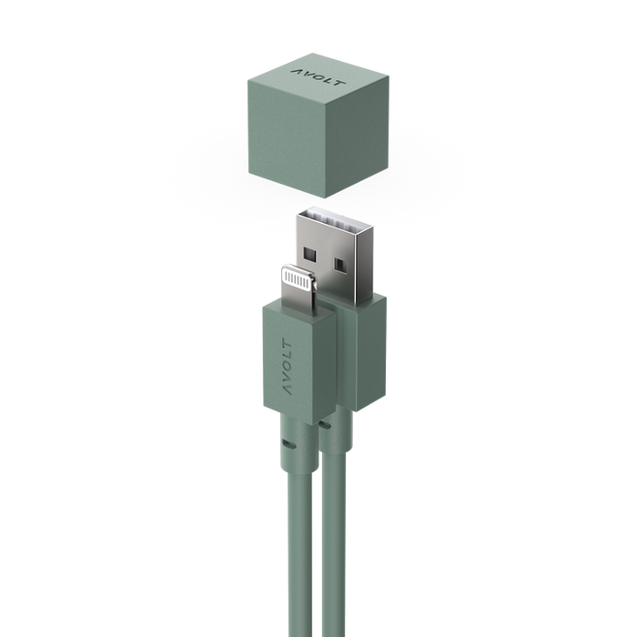 Avolt - Cable 1 Oak Green USB / 1,8m