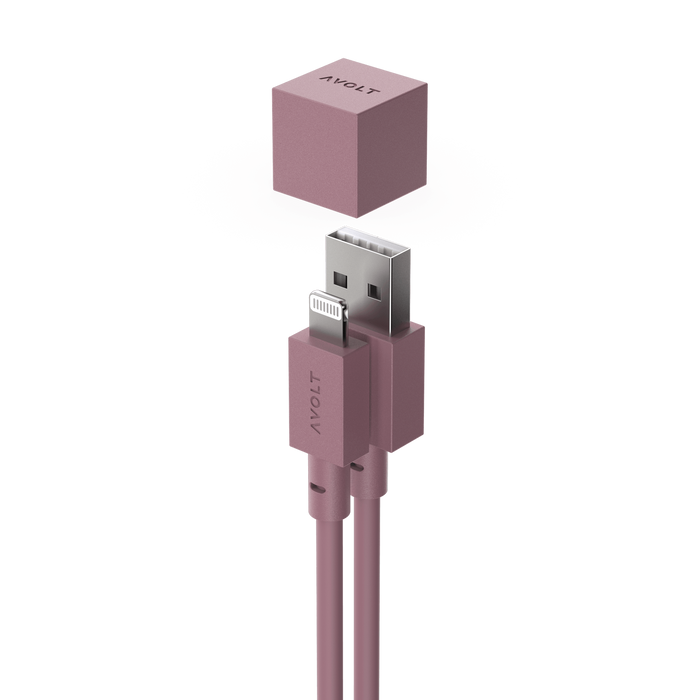 Avolt - Cable 1 Oak Rusty Red USB / 1,8m