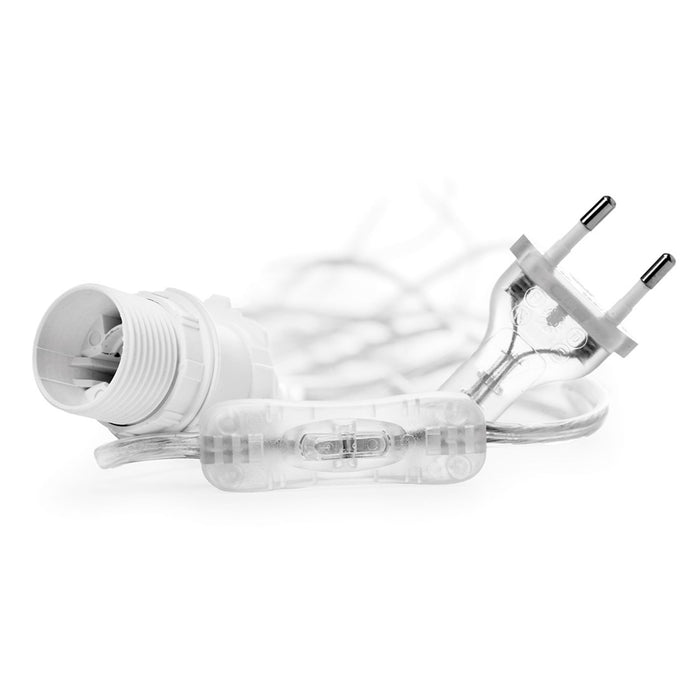 Watt & Veke - Kabel 5m transparent mit Schalter