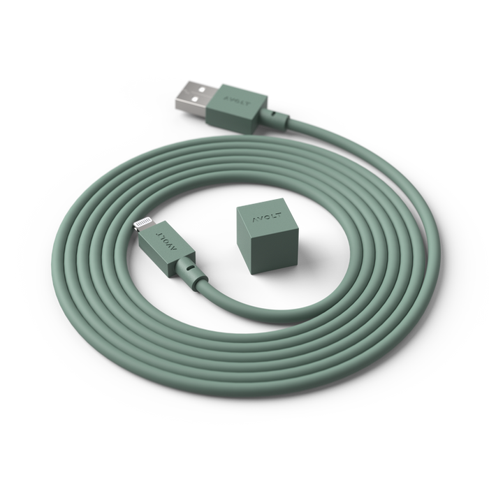 Avolt - Cable 1 Oak Green USB / 1,8m