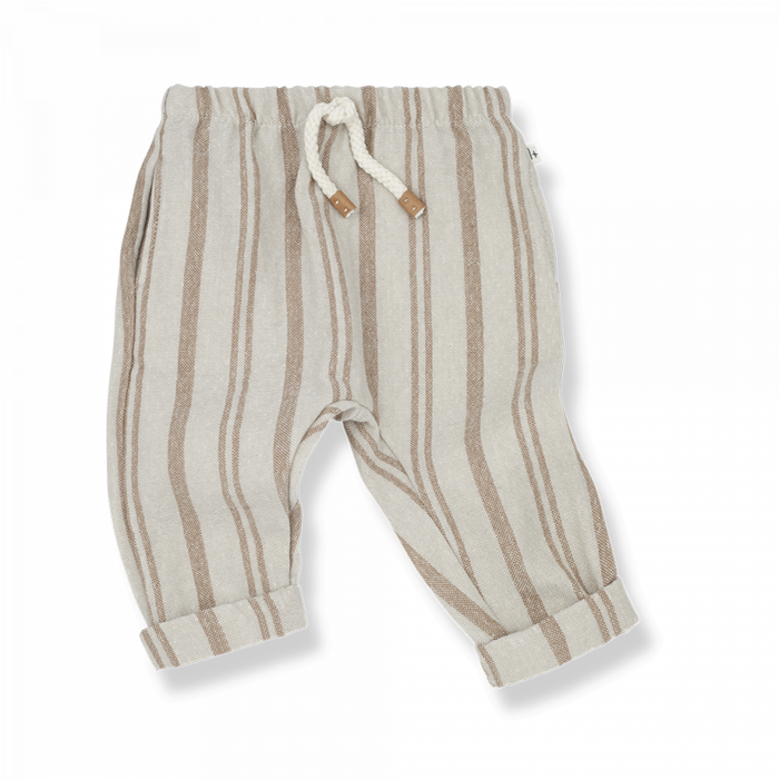 1+ in the family - Relaxed Pants gestreift THOMAS, biscotto