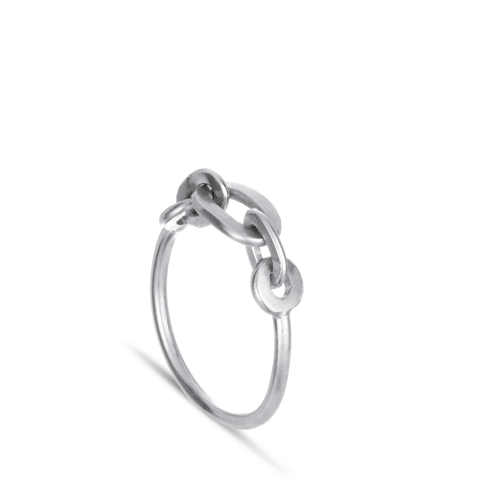 Jane Kønig - Row Chain Ring, sterling silver