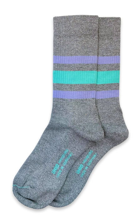 UNIO - Socke Toronto glitzi, anthra/lavender/turquoise