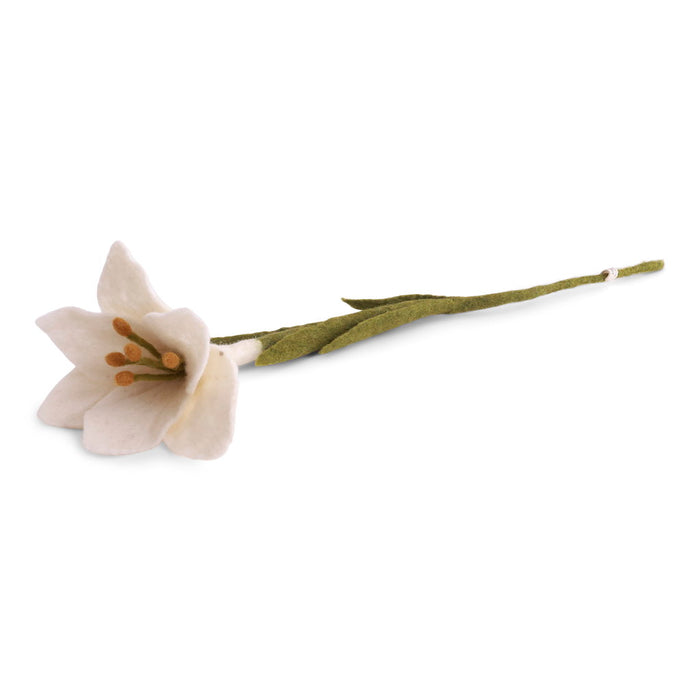 Gry & Sif - Trumpet Lily Flower, white