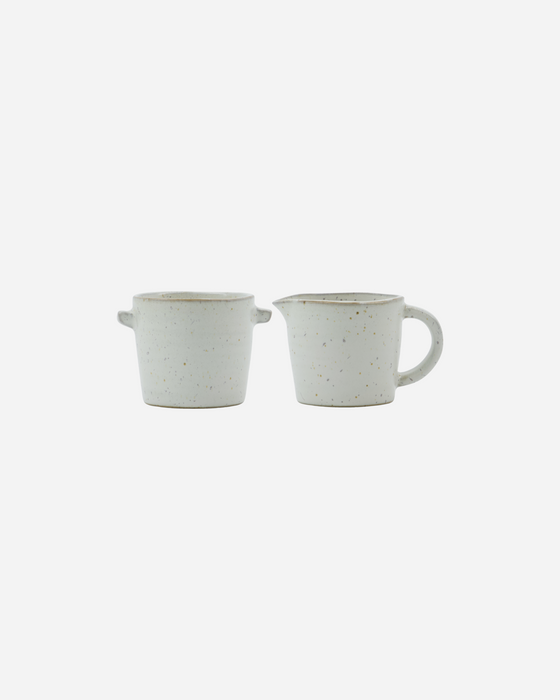 House Doctor - Milk and Sugar Set, Pion, grey white