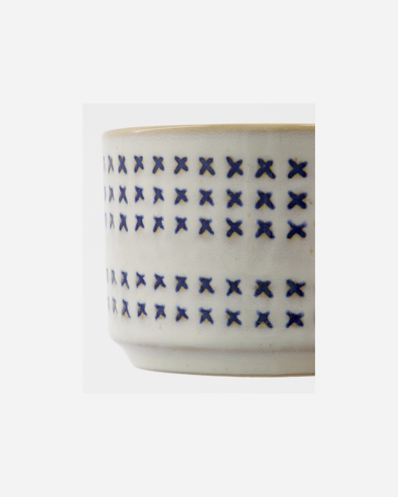 House Doctor - Mug, Stich, off-white