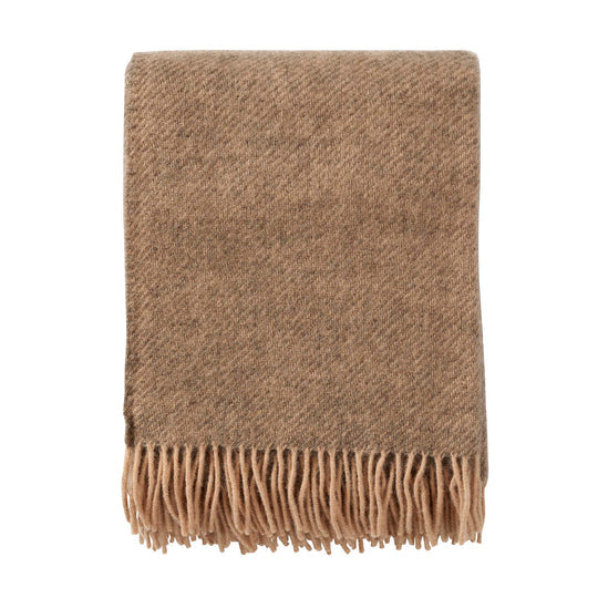 Klippan - Gotland beige, woven wool throw