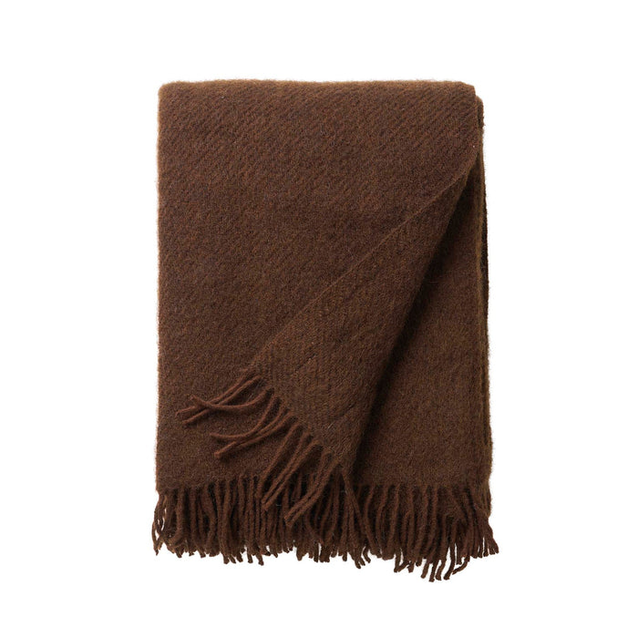 Klippan - Gotland walnut, woven wool throw