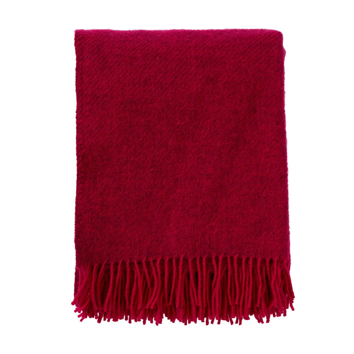 Klippan - Gotland cerise, woven wool throw