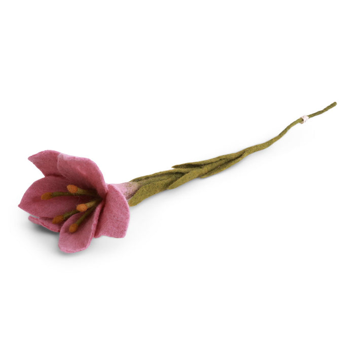 Gry & Sif - Trumpet Lily Flower, dusty red