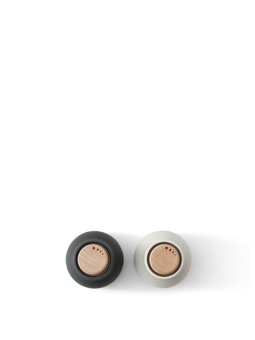 Audo Copenhagen- Bottle Grinder, small, (Set aus 2), Ash/Carbon, Beech