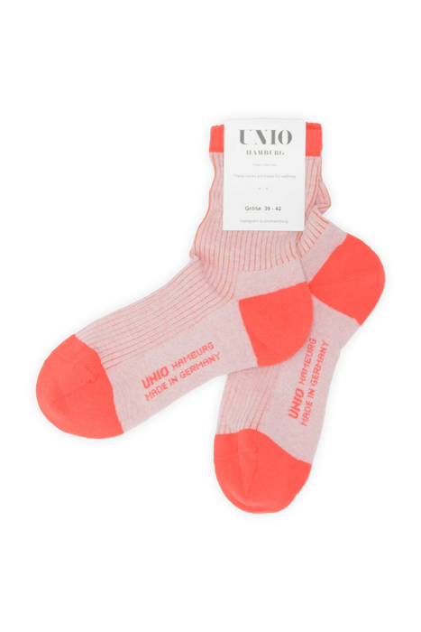 UNIO - Socken MINI STRIPE, orange/peach (04)