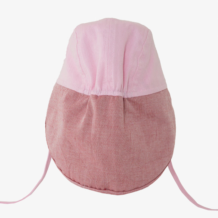Lil' Boo - Soft Baby Sun Cap, block pink (UV)