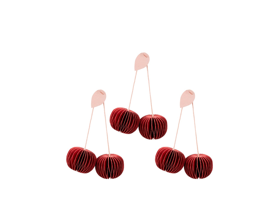 Broste Copenhagen - Cherry Christbaumschmuck, pompeian red