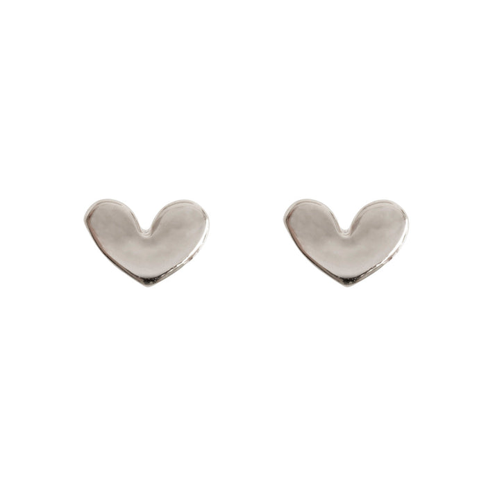 timi of Sweden - Love Petite Heart Earrings Studs, silber