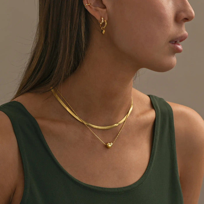 timi of Sweden - Ivy - Snake Chain Necklace Stainless Steel gold