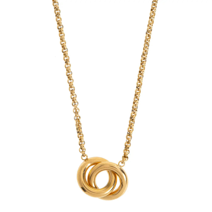 timi of Sweden - Nico - Infinity Rings Necklace Stainless Steel - gold