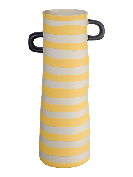 ASA - Vase, gelb rayu, gestreift