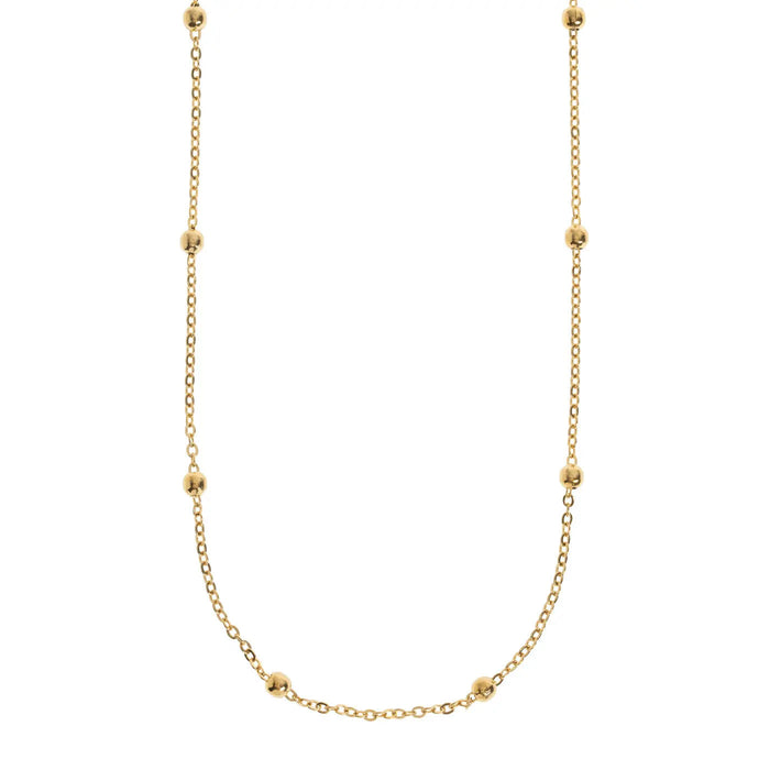 timi of Sweden - Heather - Bohemic Minimalistic Ball Chain Necklace Stainless Steel