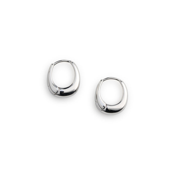 timi of Sweden - Hedvig, Classic Wide Hoop Earrings, silver