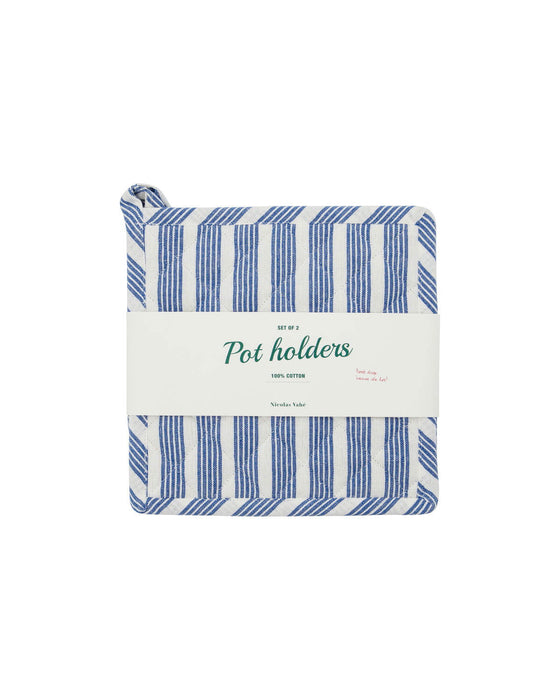 Nicolas Vahé - Pot Holders, NV Chef, blue / white