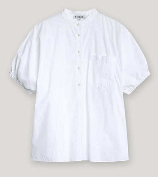 SoSUE - Bluse Cowboy Button white 24, one size