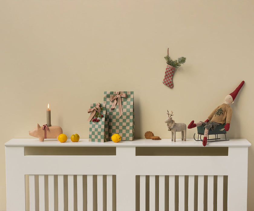 Maileg - Kerzenhalter, Medium Schwein - rosa