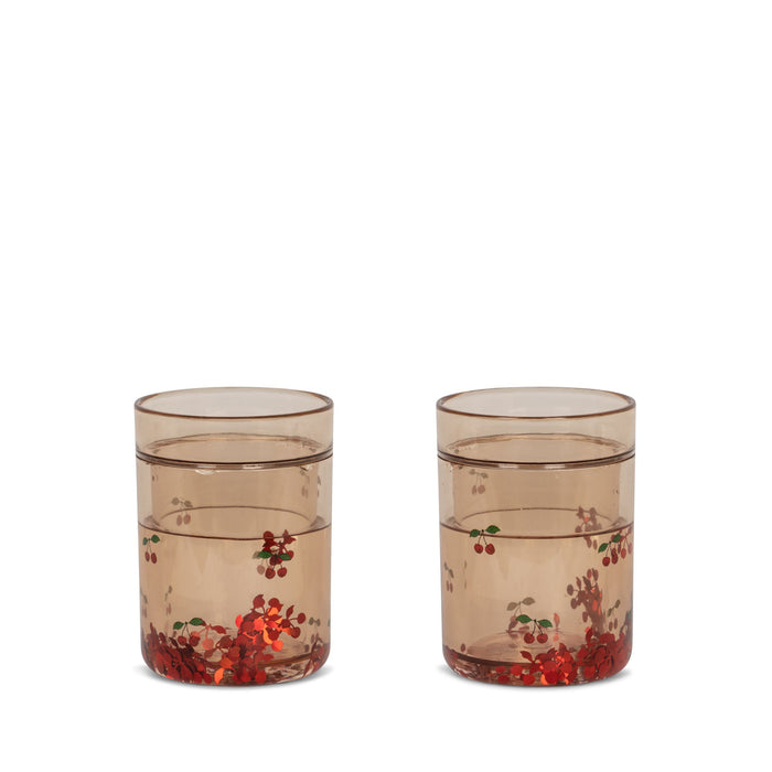 Konges Sløjd - Glitter Cups, 2er-Set, cherry