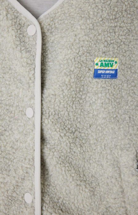 American Vintage - Weste HOKTOWN, fleece meliert