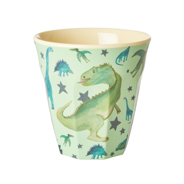 RICE - Melamine Cup with Dino Print - Medium