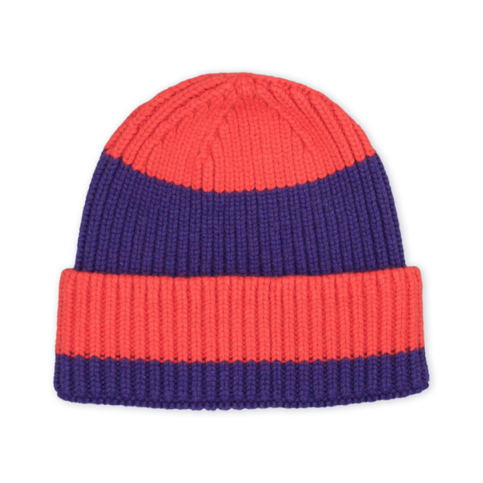 UNIO - Mütze MIKA Stripe - violet / strong orange (K8-024)