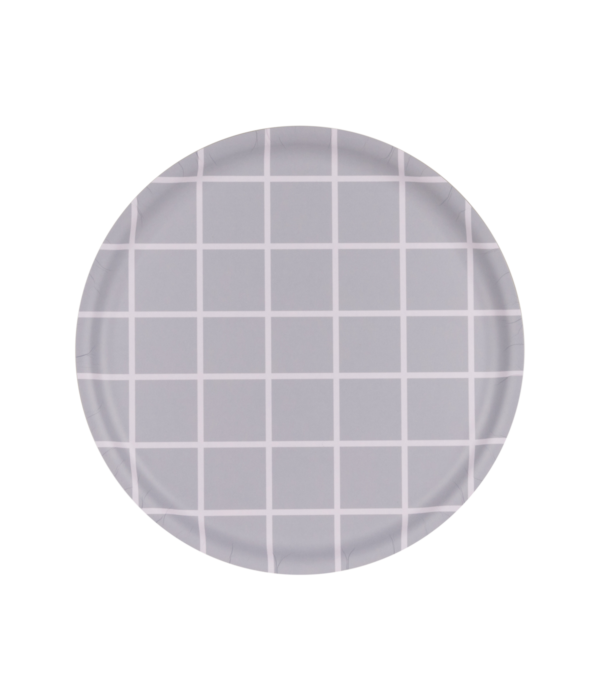 Muurla - Tablett Checks, grey