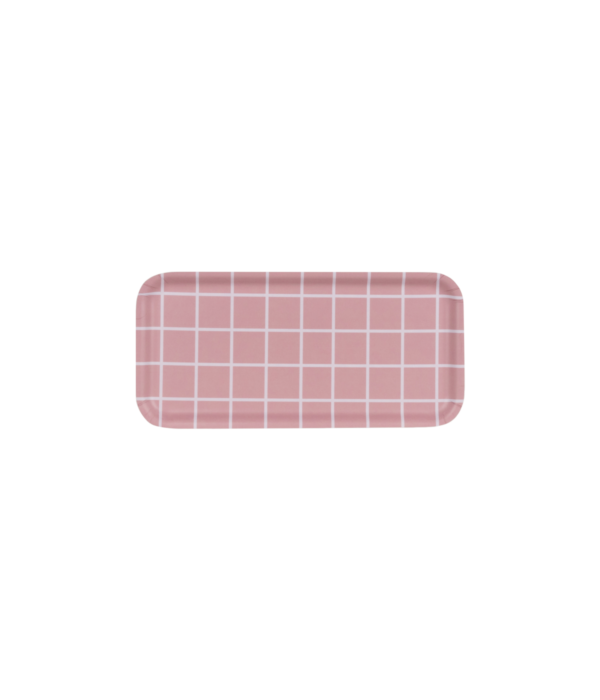 Muurla - Checks & Stripes Tablett Checks, pink