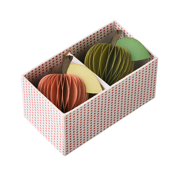 Bungalow - Honeycomb Apples, ivy / cerise, 2er Set